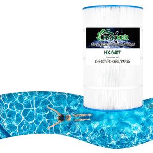 HANXER PAP75 Swimming Pool Filter Replaces for C-9407, Clear 75, Ultral-C2, R173214, 59054100, FC-0685, 590541, 10751, 75 Sq.Ft Pool Filter Cartridge, 1 Pack