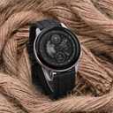 WOCCI Watch Bands, FKM Rubber (Not Silicone), Replacement Straps for Men and Women, Quick Release, Compatible Watch Lug Width 20mm 22mm (Black (Black Buckle))