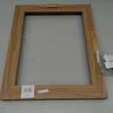 MCS Canvas Float Frames 11x14 Frame, Walnut Woodgrain for Finished Canvases, Vertical & Horizontal Wall Hanging Large with Adhesive for Canvas Paintings (1-Pack), 11x14 without Mat