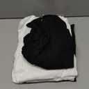 4 Pack Womens Underscrub Shirts, Ribbed Cotton Scrub Tops Long Sleeve Scoop Neck Tees Slim Fit Basic Layer Shirts (Medium, White, Black, White, Black)