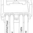 Raptor Light Switch Compatible with 5th Gen 4Runner Blue Push Button 32mm and Fuse Tap