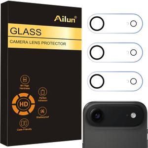 Ailun 3 Pack Camera Lens Protector for iPhone Air,Tempered Glass,9H Hardness,Ultra HD,Anti-Scratch,Case Friendly,Does not Affect Night Shots