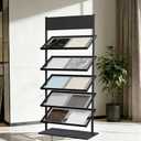 5-tier Floor Tile Display Stand, Retail Display Rack for Tile, Height-59in