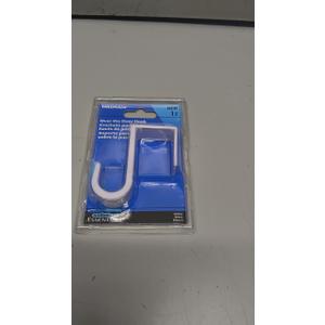 Hardware Essentials 852102 Over The Door Hook Small Plastic White Hardware Essentials 852102 Over The Door Hook Small Plastic White