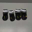 QUMY Dog Shoes for Large Dogs, Medium Dog Boots & Paw Protectors for Winter Snowy Day, Summer Hot Pavement, Water-Resistant in Rainy Weather, Outdoor Walking, Indoor Hardfloors Skid-Resistant Sole (Size 6: 2.6''x3.0''(W*L) (Pack of 4))