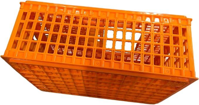 Poultry Carrier Crate Plastic Chicken Transport Crate Carrier Cage for Poultry Chicken Bird Duck 30"x22"