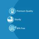 Amazon Basics Disposable Clear Plastic Forks, Premium Quality, 100 Count, Large Pack