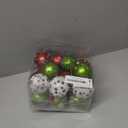 Celltestria 18pcs Christmas Balls Ornament 2.4 Inch Red Green Glittering Hanging Christmas Balls for Tree Swirl Candy Cane Polka Dots Christmas Tree Baubles for Home Indoor Holiday Party Decor