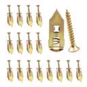 Self Drilling Drywall Anchors and Screws Kit，No Drill Or Holes in Wall, Wall Anchor for Hanging TV Shelf Straps Cabinet 200 Pcs (100pcs0.47 x 1.18Inch, 100pcs0.47 x 1.57 Inch)