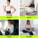 Ultra Thin Back Brace for Lower Back, Breathable Lightweight Back Brace for Women & Men, Adjustable Back Support Brace for Lower Back Pain Relief, Sciatica, Scoliosis, Herniated Disc (Black, Large)