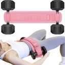 Hip Thrust Belt, Balency Hip Thrust Belt for Dumbbells Heavy, Booty Belt for Hip Thrust, Slip-Resistant Padding Hip Thrust Belt for Gym or Home Workouts, Hip Thrust Band for Dumbbell Kettlebell Plate (Pink)