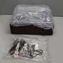 Vinyl Record Player with 2 Stereo Speakers Belt-Driven Vintage Turntables 3 Speed 3 Size Wireless Bluetooth Playback AUX-in RCA Out Headphone LP Vinyl Players Auto Stop Red Wood