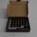 MIKKUPPA 1/2-20 Lug Nuts - Replacement for 1987-2018 Jeep Wrangler JK, 2002-2012 Jeep Liberty, 1993-2010 Jeep Grand Cherokee Aftermarket Wheel - 20pcs Black Closed End Solid Lug Nuts (1.38" long)