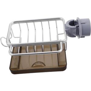 IMIKEYA Elegant Kitchen Sink Faucet Organizer Dish Sponge Holder Over Faucet Towel Rack Sink Dish Drying Rack Sponge Holder