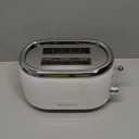 MELLERHOME Retro Toaster 2 Slice, 7 Browning Levels, 3 Functions (Reheat, Defrost, Cancel), Stainless Steel Features, Removable Crumb Tray, Under Base Cord Storage, White Toaster Kitchen Appliances