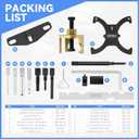 Timing Belt Tool Kit Compatible with Ford Fiesta Fusion Escape Mazda 1.4 1.6 1.8 2.0 Di/TDCi/TDDi ECOBOOST 1.6 Ti-VCT 1.5 1.6 VVT 2.5L Engine Timing Tool, Camshaft Flywheel Locking Tools 303-1097
