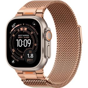 BXUXOHS Milanese Loop- Compatible with Apple Watch Ultra 3 2 1 Band for Men 49mm 46mm 45mm 44mm 42mm 41mm 40mm 38mm,Magnetic Mesh Metal Strap Wristband for iWatch SE 3/2 Series 11/10/9/8/7/6/5/4 Ultra