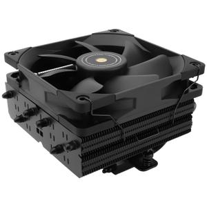 Thermalright SI-100 Black CPU Air Cooler, 6 Heat Pipes, 120mm PWM Quiet Fan CPU Cooler with 2000RPM Speed, for AMD:AM4/AM5/Intel 1150/1151/1200/1700/1851/2011,100mm Hight Low Profile PC Cooling-Black