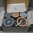 Moonkie Silicone Baby Food Containers | 8oz/4 oz Baby Food Storage Jars with Airtight Lids and A Snack Cup Lid | Freezer,Microwave and Dishwasher Safe, Reusable Baby Food Jars for Infant & Toddler