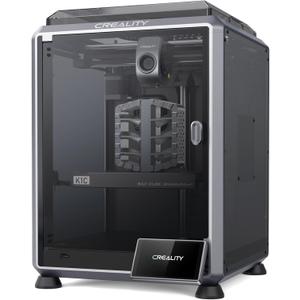 Creality K1C 3D Printer, 2024 New Version 600mm/s High-Speed Auto Leveling Clog-Free Robust Direct Extruder K1 SE Upgraded 3D Printer with AI Camera 300C Printing Support Carbon Fiber Filaments