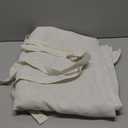 DriftAway Double Layer Linen Blackout Tie Up Curtains Thermal Insulated Fully Lined Balloon Roman Shade Bathroom Window Adjustable Rod Pocket for Small Window 45 Inch by 63 Inch Light Linen