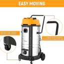 Hoteche 20 Gallon Wet Dry Vacuum Cleaner, Industrial Shop Vac with 5-Piece Accessories, Dual-Motor, Metal Tank, for Garage, Workshop, Basement Flood Cleanup