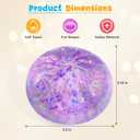 Sugar Glitter Dumpling Squishy,Viral Bao Bun Squishy Dumling Mystery Box,Stress Relief Fidget Squeeze Toy for Holiday & Birthday Gifts (Purple)
