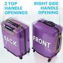 Clear Luggage Cover for 30 inch Suitcase Tsa Approved Thicken PVC Plastic Suitcase Protector Cover for Baggage Travel Waterproof.