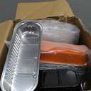 540 Pcs Mini Loaf Pans with Lids and Spoons 6.8 oz Rectangular Aluminum Foil Baking Pans Mini Cake Tins for Bread Desserts(Halloween Color,Rectangle Style) (Purple, Black, Dark Green, Orange)