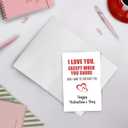 3 x SuperShunhu Rude Valentines Card for Him Her, Husband Valentines Card, Naughty Valentines Card for Boyfriend Girlfriend Husband Wife, Funny Valentines Gifts for Men Woman