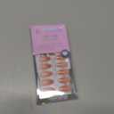 BTArtbox Press On Nails Short - Chrome French Tip Almond Press On Nails with Glue for Women, Opaque Soft Gel Glue On Nails in 16 Sizes - 32 Stick On Nails Kit, Coastal Glow