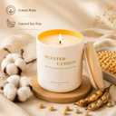 2 x Lanttu Vanilla Scented Candle for Home Decor, 10 oz Natural Soy Wax Jar Candles, 39 Hours Long Lasting Burning Candles for Mom Friend Birthday Housewarming Gift