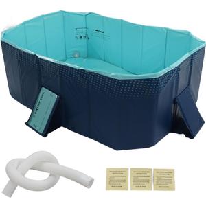 Foldable Swimming Pool for Kids and Adults Large Inflatable Kiddie Pool Family Lounge Outdoor Garden Backyard 1 6m 5 25ft Oversize Water Fun (1.6m/63in)