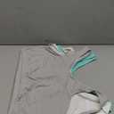 Fruit of The Loom Women's Built Up Tank Style Sports Bra (46, Mint Chip/White/Grey Heather)