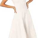 Petal & Pup Women's UNA Midi Dress, White L