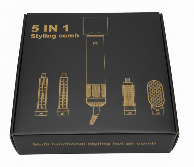 5 in 1 Styling Comb, Dark Green