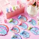 JOYIN 28 Pack Valentines Day Gifts for Kids Classroom, Cute Mini Tumbler Keychain with Valentines Day Cards, Mini Cups for Boys Girls School Classroom Exchange Gift, Party Favor, Classroom Prizes