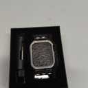 SUPLINK Stainless Steel Case and Band Compatible with Apple Watch Bands for Men, Metal Rugged Protective Bumper for iWatch Apple Watch Series 9 8 7 45mm Band, Silver