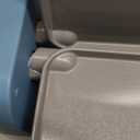 bella 10"x 20" Ceramic Fold-n-Store Dual Temp Griddle, Fits-anywhere Kitchenware, EverGood Ceramic Nonstick Coating, 2 Temperature Zones up to 400F, Dishwasher Safe Drip Tray, 1500 Watt, Surf