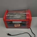 Nostalgia Oscar Mayer Extra Large 8 Hot Dog Roller & Bun Toaster Oven, Stainless Steel Grill Rollers, Non-stick Warming Racks, Perfect for Dogs, Veggie Sausages, Brats, Adjustable Timer, Red