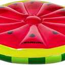 Swimline Watermelon Slice Floating Pool Island Red/Green 60'' Diameter