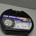 Snow-Chains Auto Fixing 1 Min Quick Fit Easy Installation Tire-Chains, Portable Reusable Universal Emergency Tire Traction Chain for Passenger Car, Pickup Trucks and SUV - Set of 2 (HKN-110)