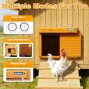 Automatic Chicken Coop Door Battery Powered with Timer & Light Sensor, LCD Display Chicken Coop Door with Timer & Light Sensor, Auto Chicken Door with Anti-Pinch Feature