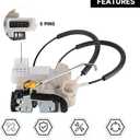 Front Left Driver Side Door Lock Actuator - Compatible for Kia Rio 1.6L L4 2012-2017 - Replace Part 81311-1W020