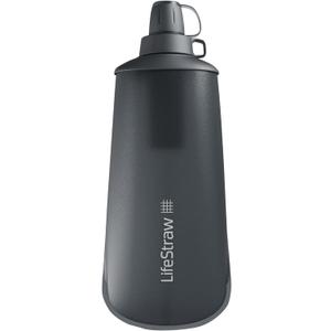LifeStraw Peak Series Water Filter - 1L, Dark Mountain Gray, Protects Against Bacteria and Parasites, Ultra-Compact and Versatile (33.8 Ounces)