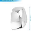 Left and Right Chrome Exterior Door Mirror Covers for Dodge Grand Caravan 2008-2018 for Chrysler Town & Country 2008-2016 for VW Routan 2009-2014