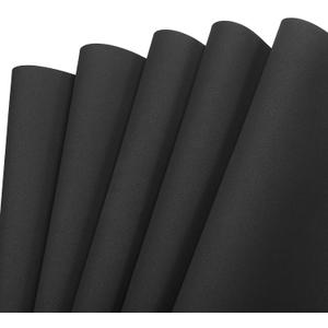 MECCANIXITY EVA Foam Sheets Black 19.7 Inch x 17.7 Inch 0.8mm Thick Crafts Foam Sheets for Costumes, Arts and Crafts Projects Pack of 10