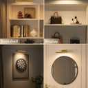 EZVALO Wireless Picture Light for Wall, 13 Inch 4000mAh Rechargeable Battery Painting Light with Remote, 3 Color Temps Dimmable Gold LED Art Light for Gallery, Living Room, Hallway