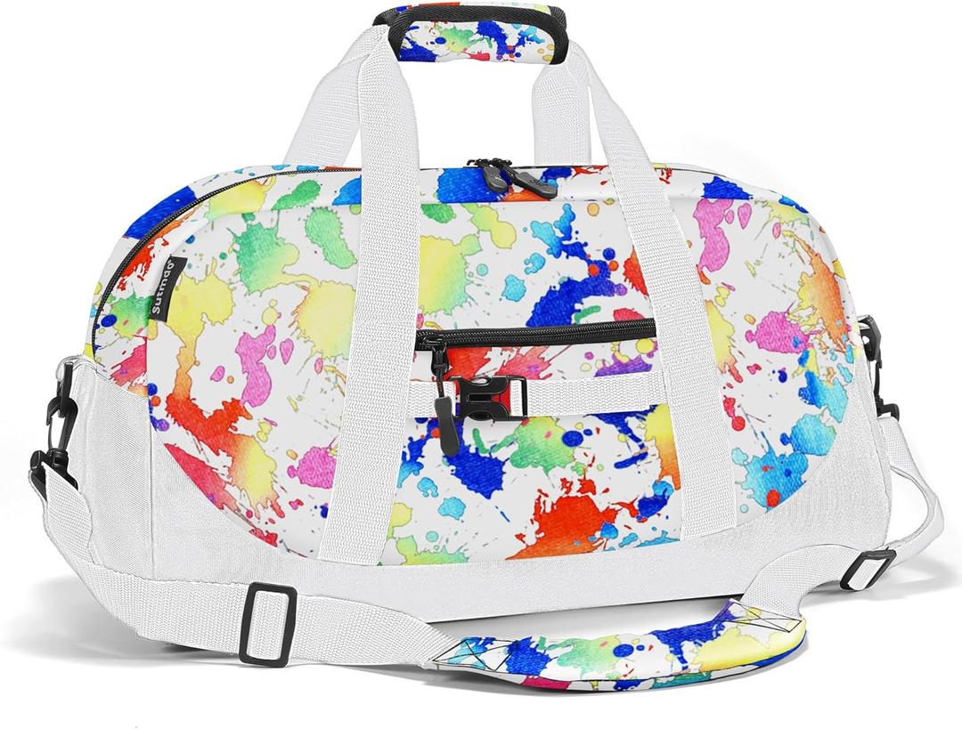 Stumdo Kids Overnighter Duffel Bags for kids, Carry-On Size & Ideal for School Practice or Overnight Travel Weekender Tote for Travel Gym Sport bag for Boys & Girls (cbse), 2"L x 2"W x 2"H