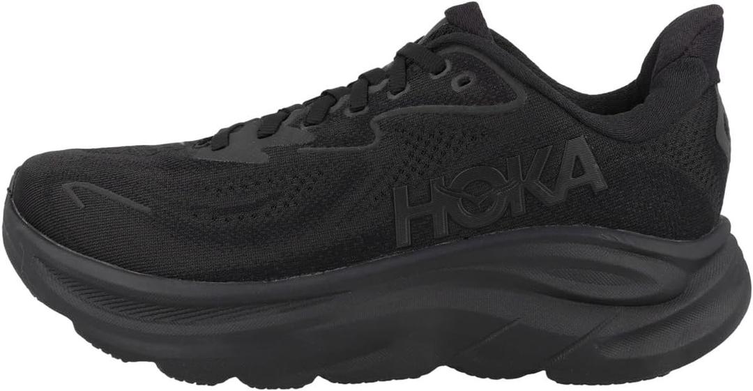 HOKA Womens Clifton 10 (8, Black/Black)